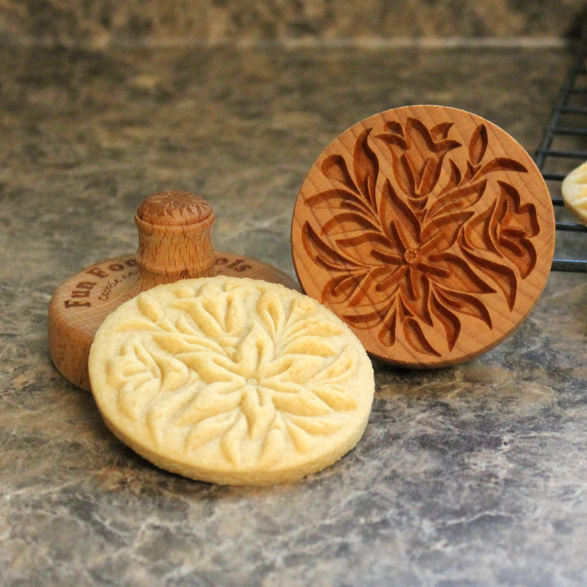 Fun Food Tools, Wood Cookie Stamp, 2.5 Inch (Chartres Cathedral CS-056)