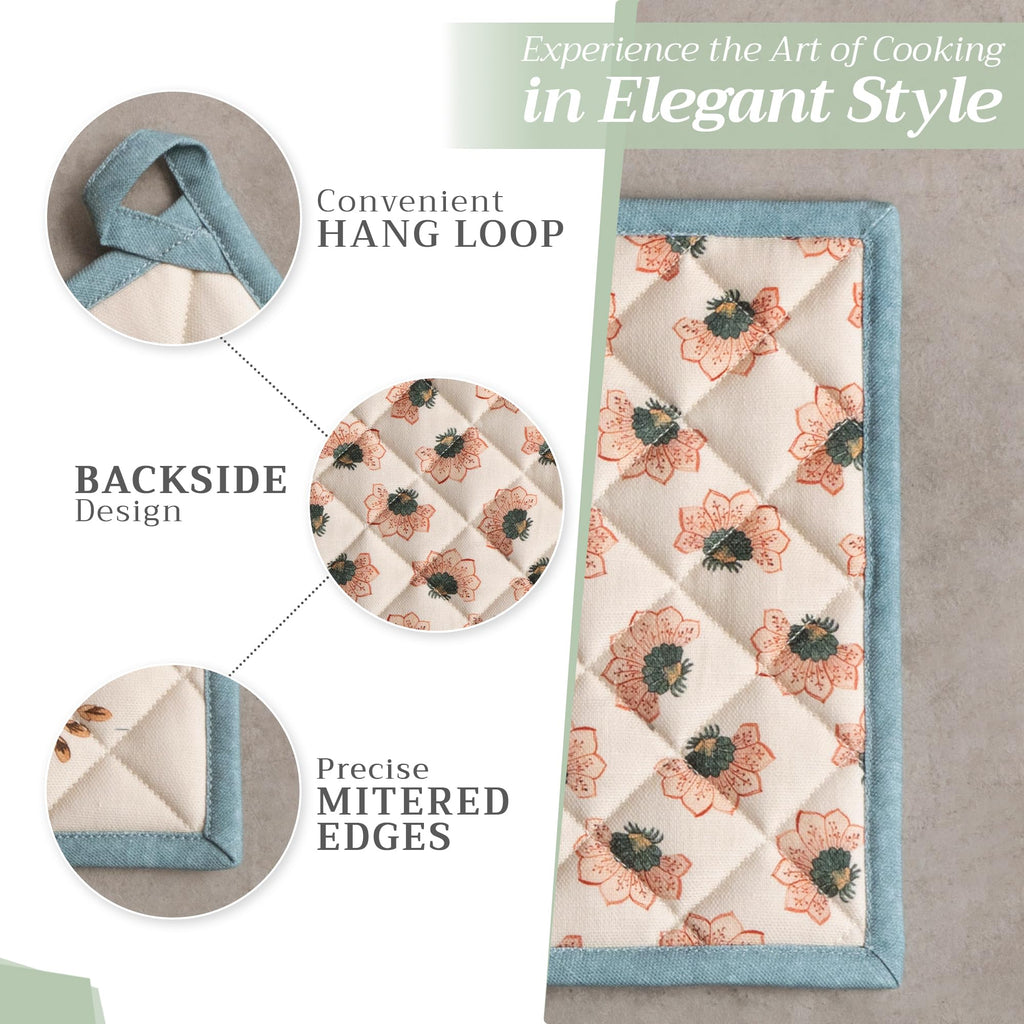 Maison d' Hermine Pot Holders 100% Cotton Potholders (8" x 8", Pack of 1)