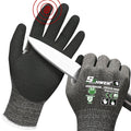 Schwer ProGuard High Level Cut Resistant Work Gloves PR3326 for Extreme Protection，ANSI A9 Cut Gloves with Reinforced Thumb, Non Slip, Durable, Touch-screen, Black 1 Pair（XXL）