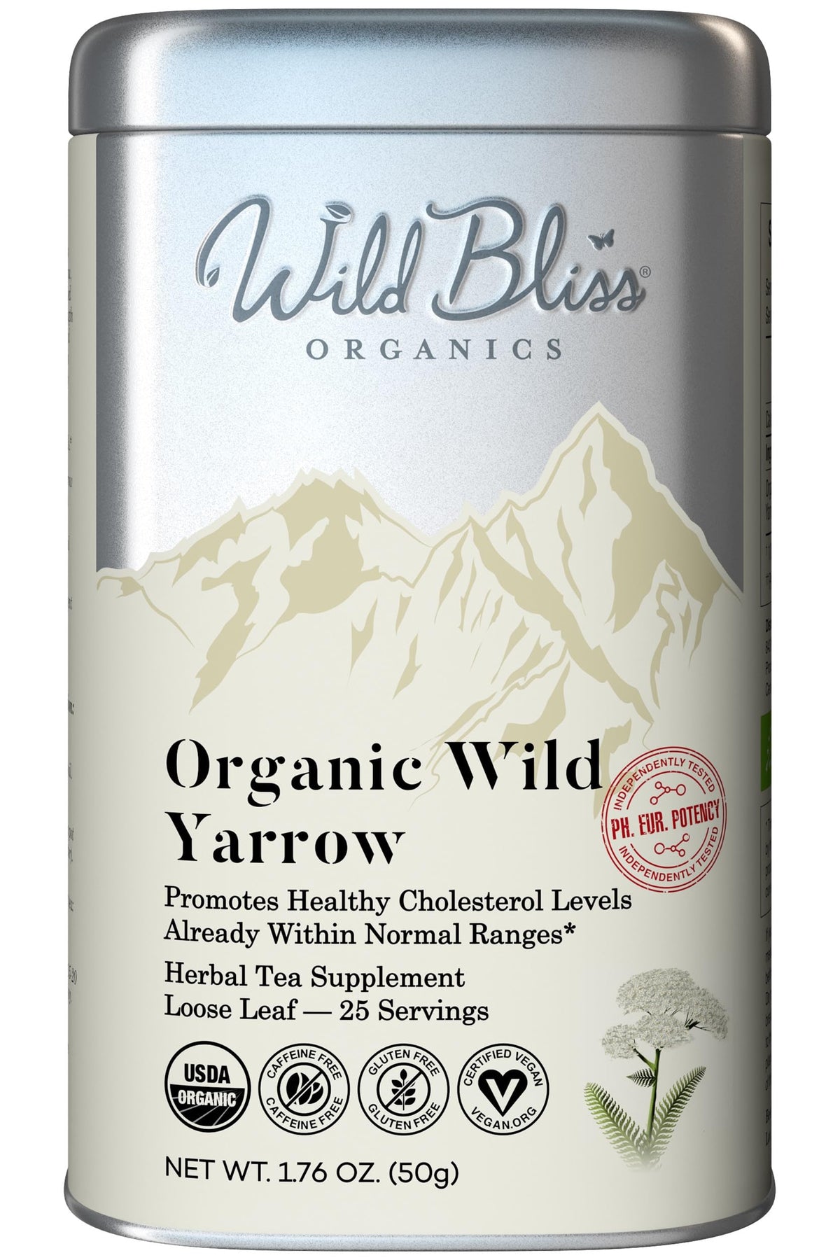 Wild Bliss Organic Hawthorn Loose Leaf and Flower Tea, 1.76 Oz