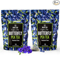 BLUE TEA - Butterfly Pea Flower Tea - 10 Count (Pack of 2) - Pyramid Plant Based Tea Bag | ANTIOXIDANT RICH | Caffeine Free - Detox Tea - Flower Based - Herbal Tea - Non Bitter | Zipper Pack