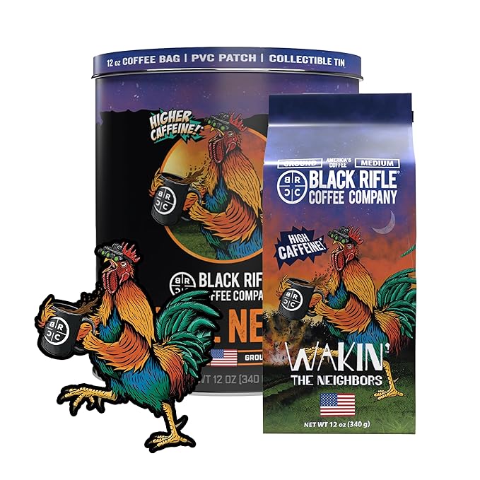 Black Rifle Coffee Company Wakin the Neighbors Gift Bundle, Ground, 12oz