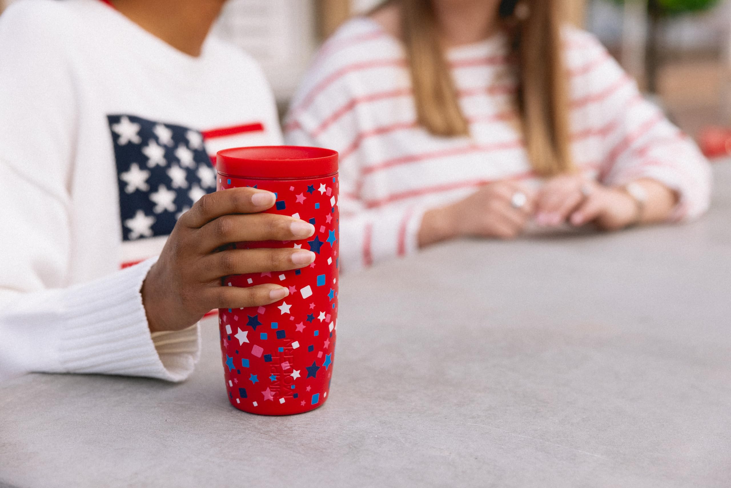 Simple Modern Insulated Travel Coffee Mug 360° Lid | 16oz | Stars