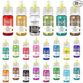 Gel Food Coloring - 22 Vivid Colors Gel Food Coloring Set for Baking, Cake Decorating, Cookie, Fondant, Macaron - Tasteless Concentrated Edible Food Color Dye for Icing, Drinks, Crafts - 6ml Bottles