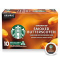 Starbucks K-Cup Coffee Pods, Smoked Butterscotch Flavored Coffee for Keurig Brewers, 100% Arabica, Limited Edition, 1 Box (10 Pods)