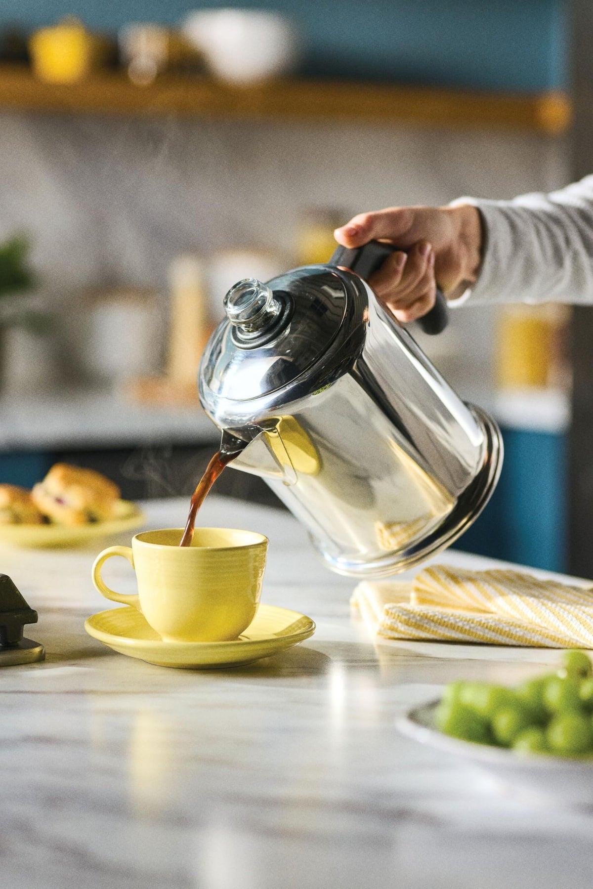 Farberware Classic Stainless Steel Yosemite Coffee Percolator, 8-Cup