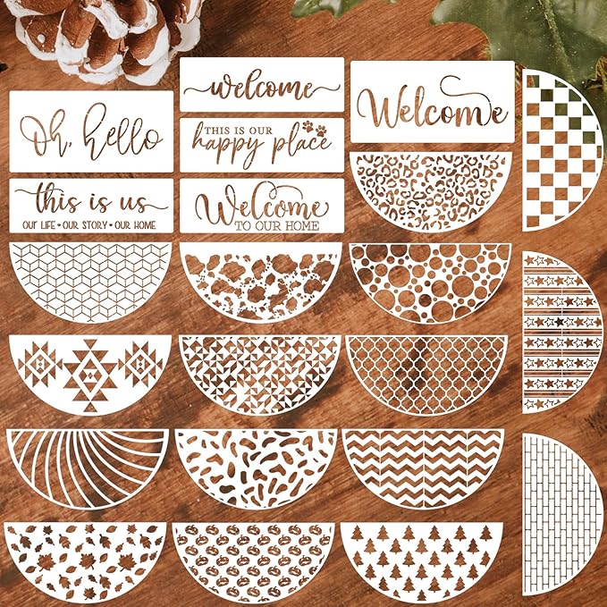 Halloween Stencils for Painting on Wood 12" Halloween Stencils for Crafts