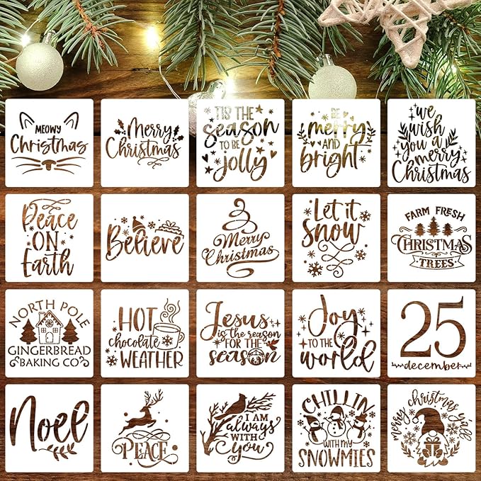 Fall Stencils for Crafts Reusable Fall Stencils for Painting on Wood 6"