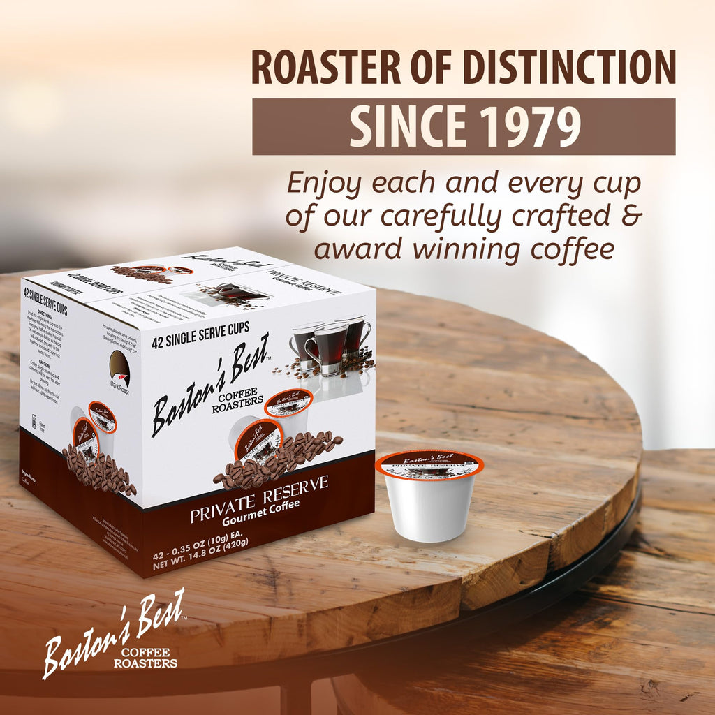 Boston's Best Single Serve K-Cup Coffee, Private Reserve, 42 Count (Compatible with 2.0 Keurig Brewers)