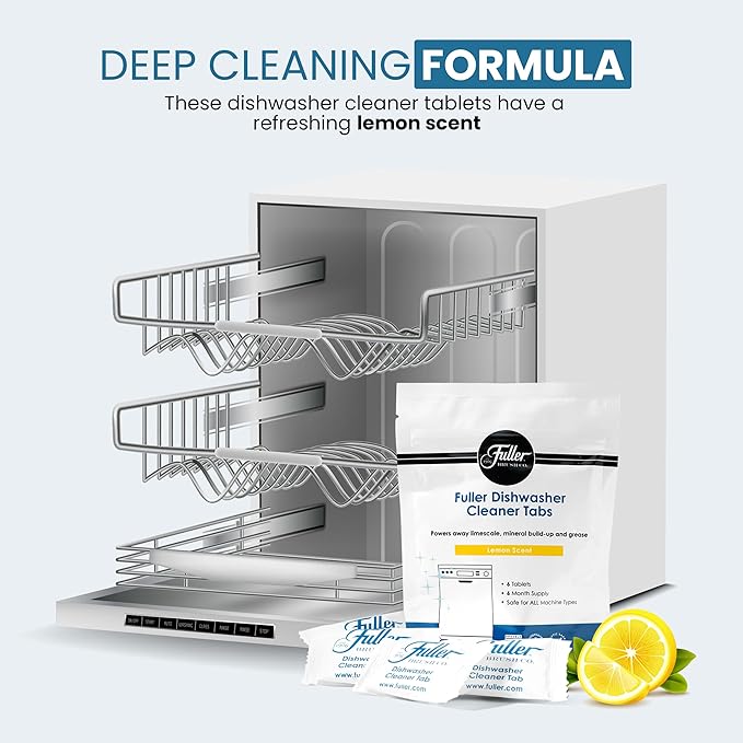 Fuller Dishwasher Cleaner Tabs - Lemon Scent (2)