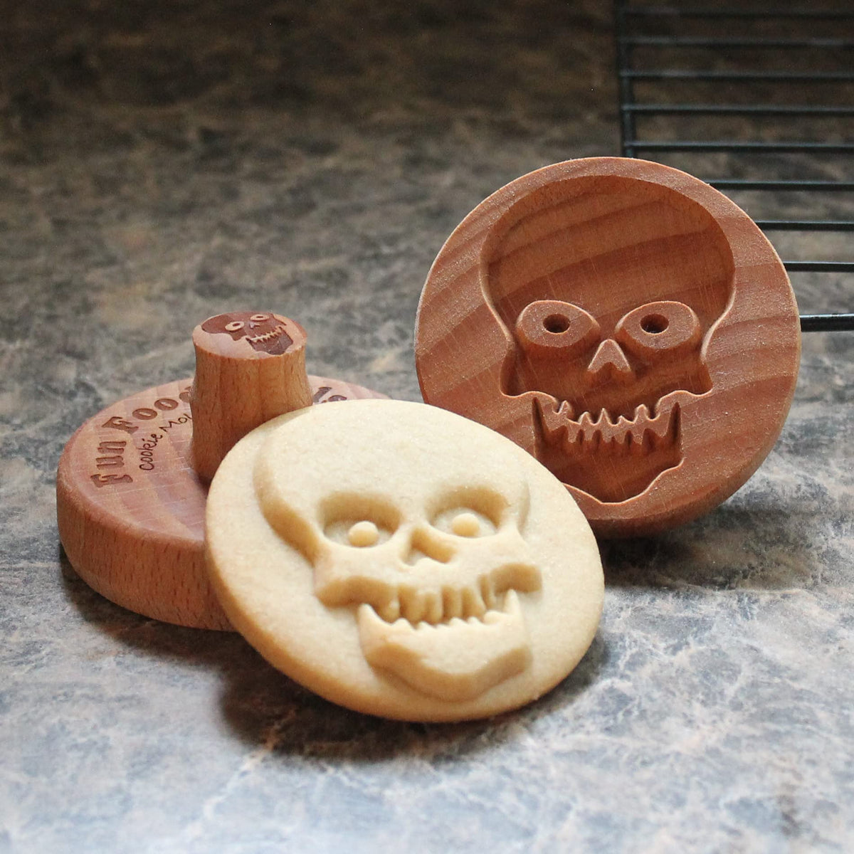Fun Food Tools, Wood Cookie Stamp, 2.5 Inch (Chartres Cathedral CS-056)