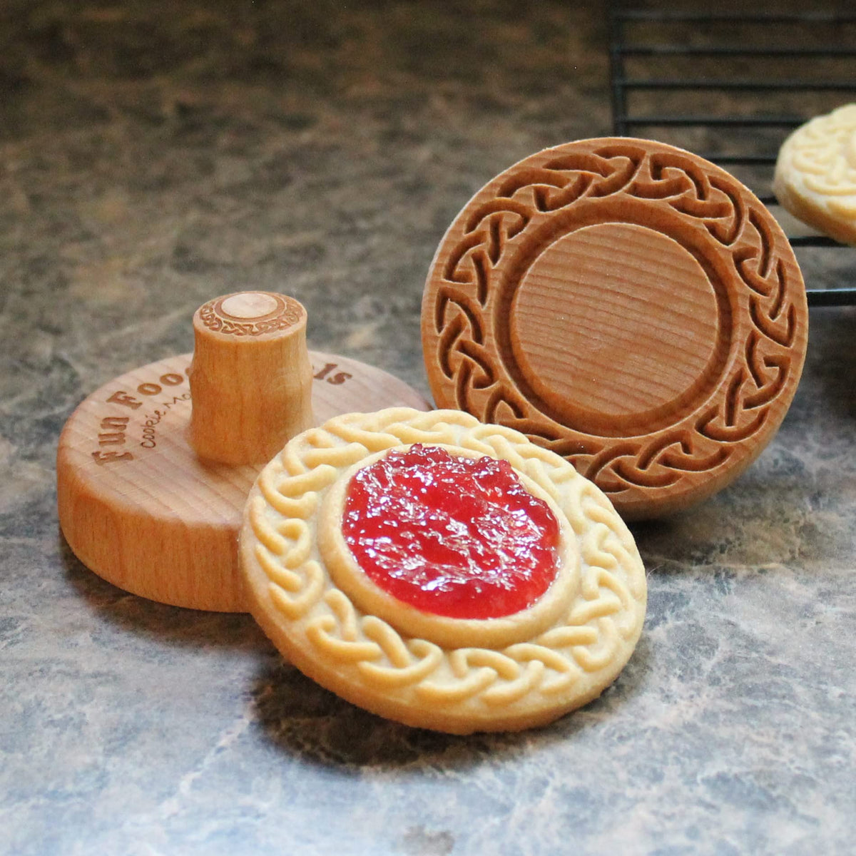 Fun Food Tools, Wood Cookie Stamp, 2.5 Inch (Chartres Cathedral CS-056)