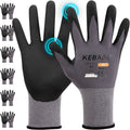 Kebada W2 Touchscreen Safety Work Gloves for Men & Women, 6 Pairs