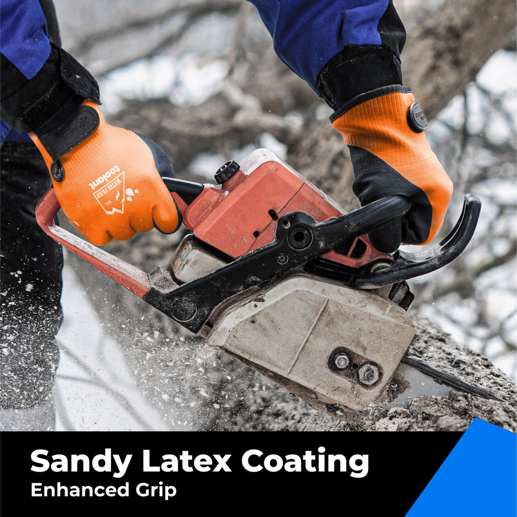 toolant 100% Waterproof Winter Work Gloves, Thermal Insulation with Grip