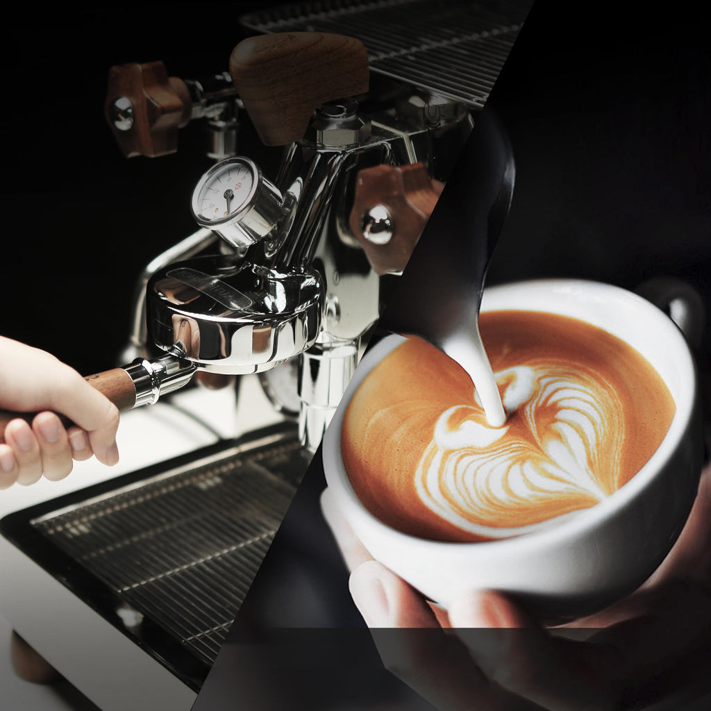 Coosigar 58mm Bottomless Portafilter | Fits for E61 Group Head 2 Ears machines| Stainless Steel portafilter and Mahogany Handle|Espresso Machine Accessories(Mahogany)
