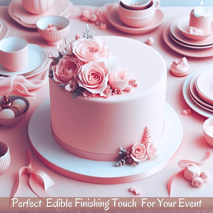 Confect Blush Pink Fondant | Edible Cake Fonadant | Chefs Choice Blush Pink Fondant for Cake Decorating | Vegan, Gluten-Free, Nut-Free, Palm Oil-Free – 8.8 Oz
