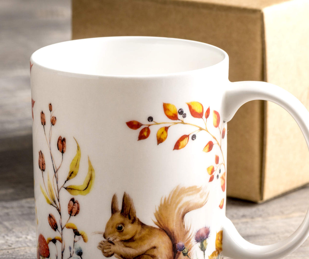 Maison d' Hermine Coffee Mug with Handles Tea Cups (12 Ounce, Pack of 1)
