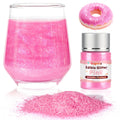 Edible Pink Glitter for Drinks10g Pink Sprinkles Cake Decorating Supplies,Edible Luster Dust for Cocktail Beverages,Food Spray,Food Coloring Shimmer Powder for Baking,Cake Cupcakes Cookies Drinks Candy Strawberries Birthday Party Decorations