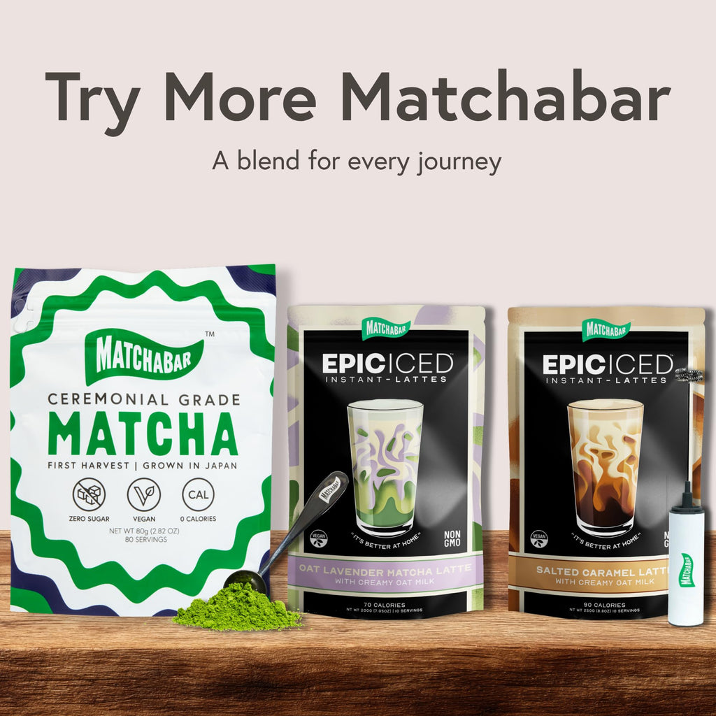 Matchabar Matcha Powder (30g) Ceremonial Japanese Matcha Latte, Vegan