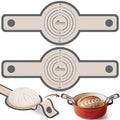 HOTEC 2 Pcs Silicone Bread Sling for Dutch Oven, 0.7MM Thickened Heat Resistant to 500°F Non-Stick Baking Mat with Long Handle Easy to Transfer Sourdough Bread, Dutch Oven Liners Baking Supplies