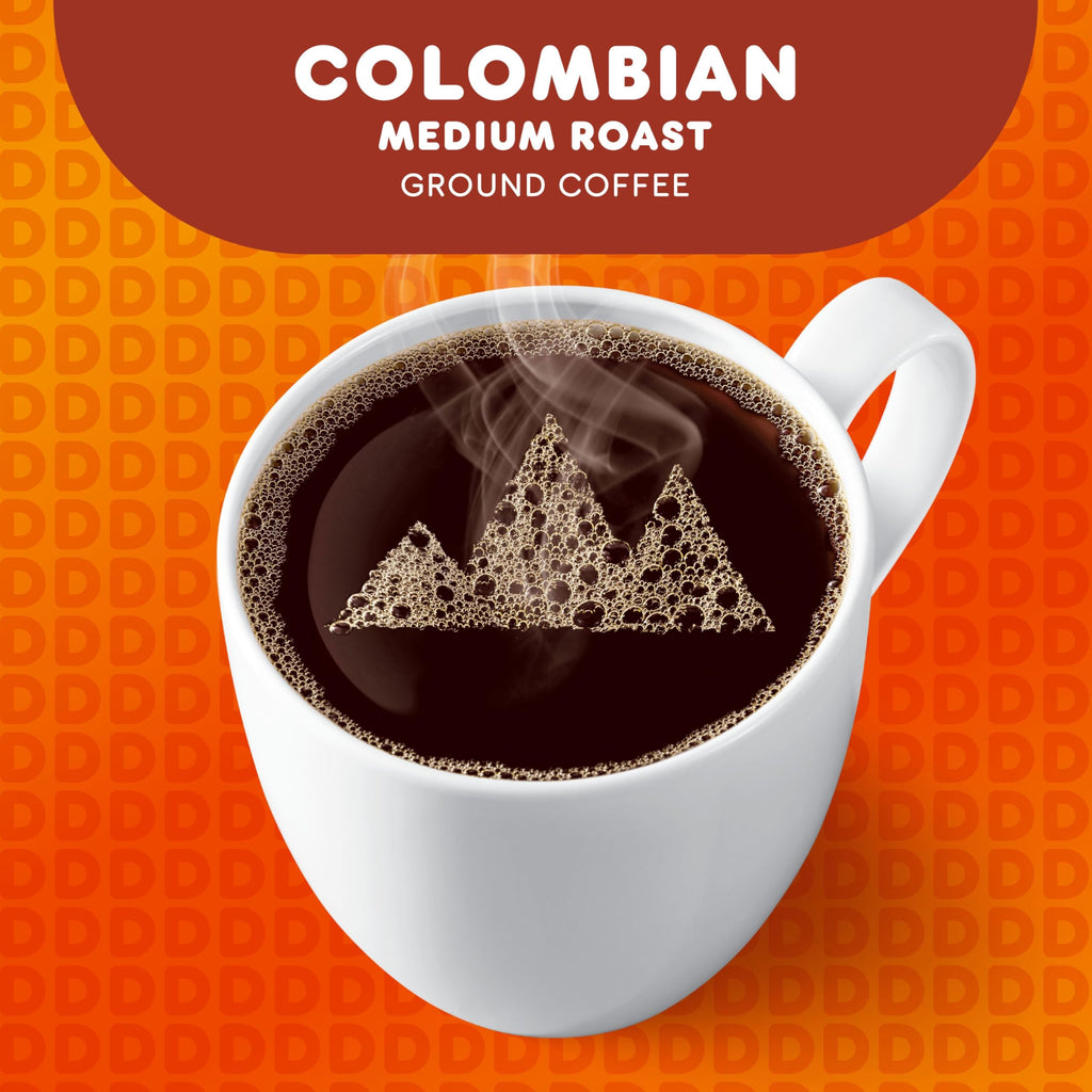Dunkin’ Colombian Medium Roast Ground Coffee, 11 Oz. Bag