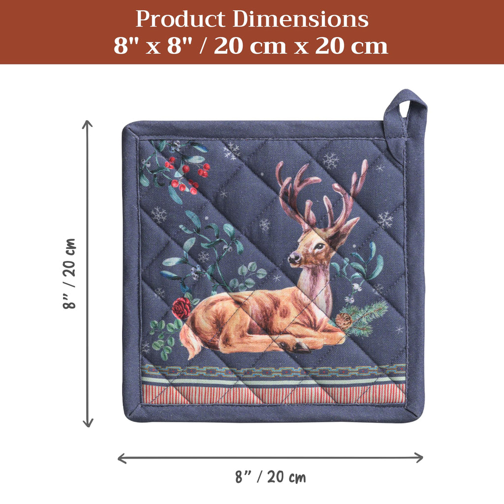 Maison d' Hermine Pot Holders 100% Cotton Potholders (8" x 8", Pack of 1)