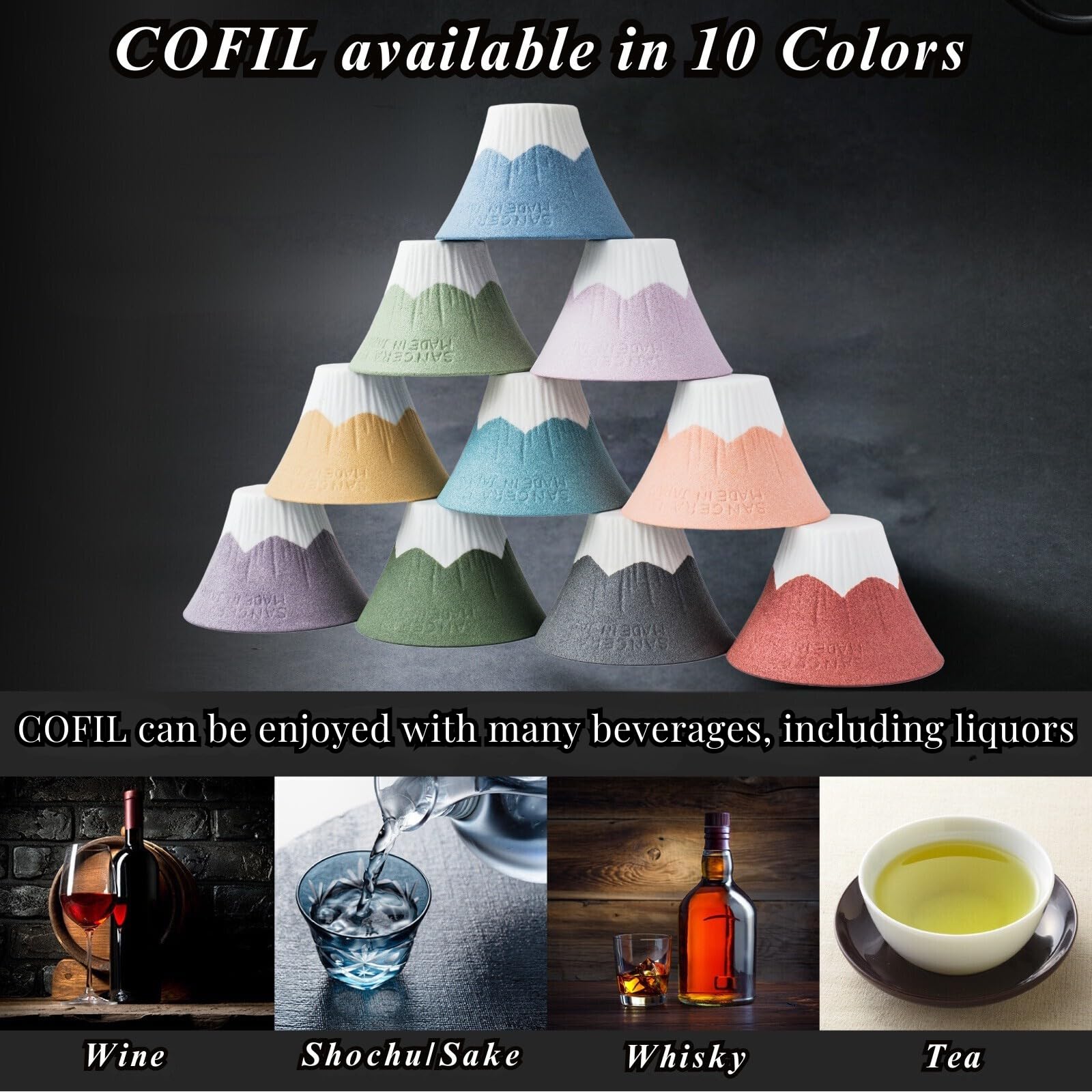 Wablade Ceramic Reusable Coffee Filter Dripper Paperless Sustinable Mt. Fuji Made in Japan (Yellow)