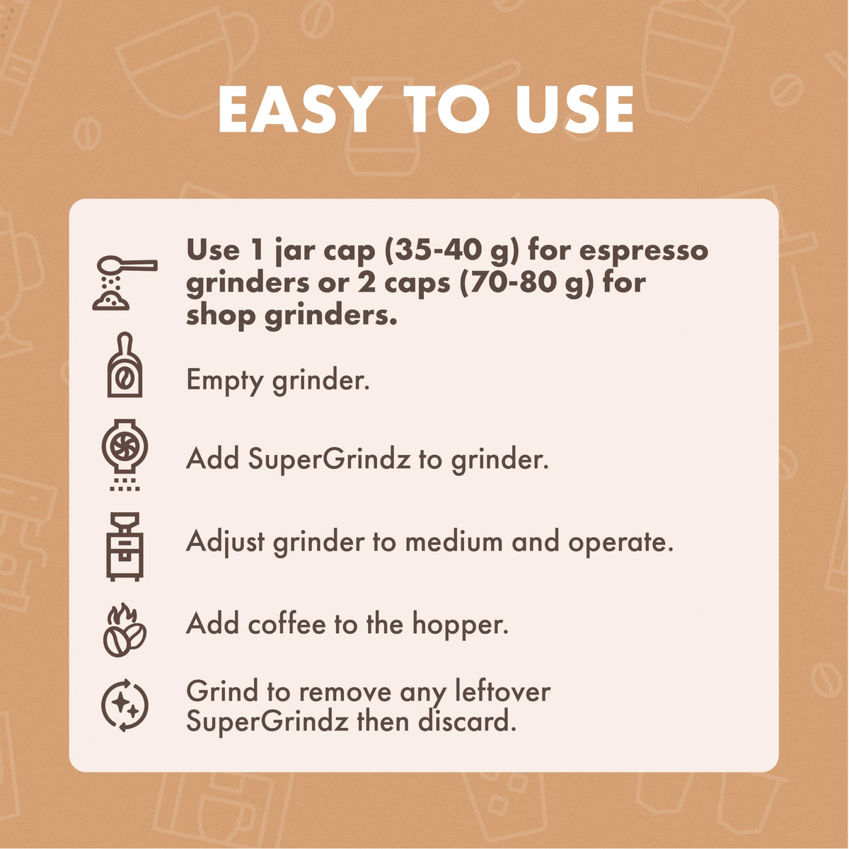 Urnex SuperGrindz Grinder Cleaning Tablets, 11.6 oz Bottle