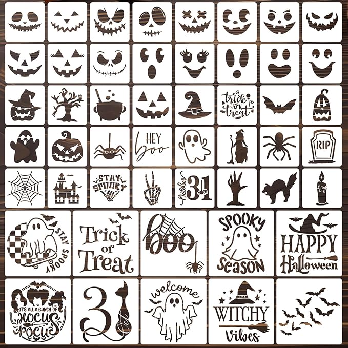 Halloween Stencils for Crafts Reusable Halloween Stencils for Door Mats