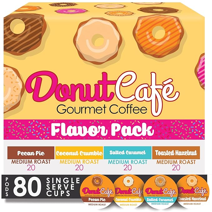 Donut Café K-Cup Coffee Pods, Dark Roast