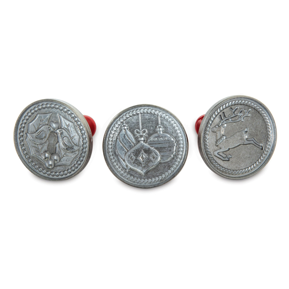 Nordic Ware Springerle Cookie Stamps (Set of 3), Sturdy Cast Aluminium Cookie Stamp Set, Cookie Press Set Made in the USA, Sturdy and Durable Biscuit Maker Press Set