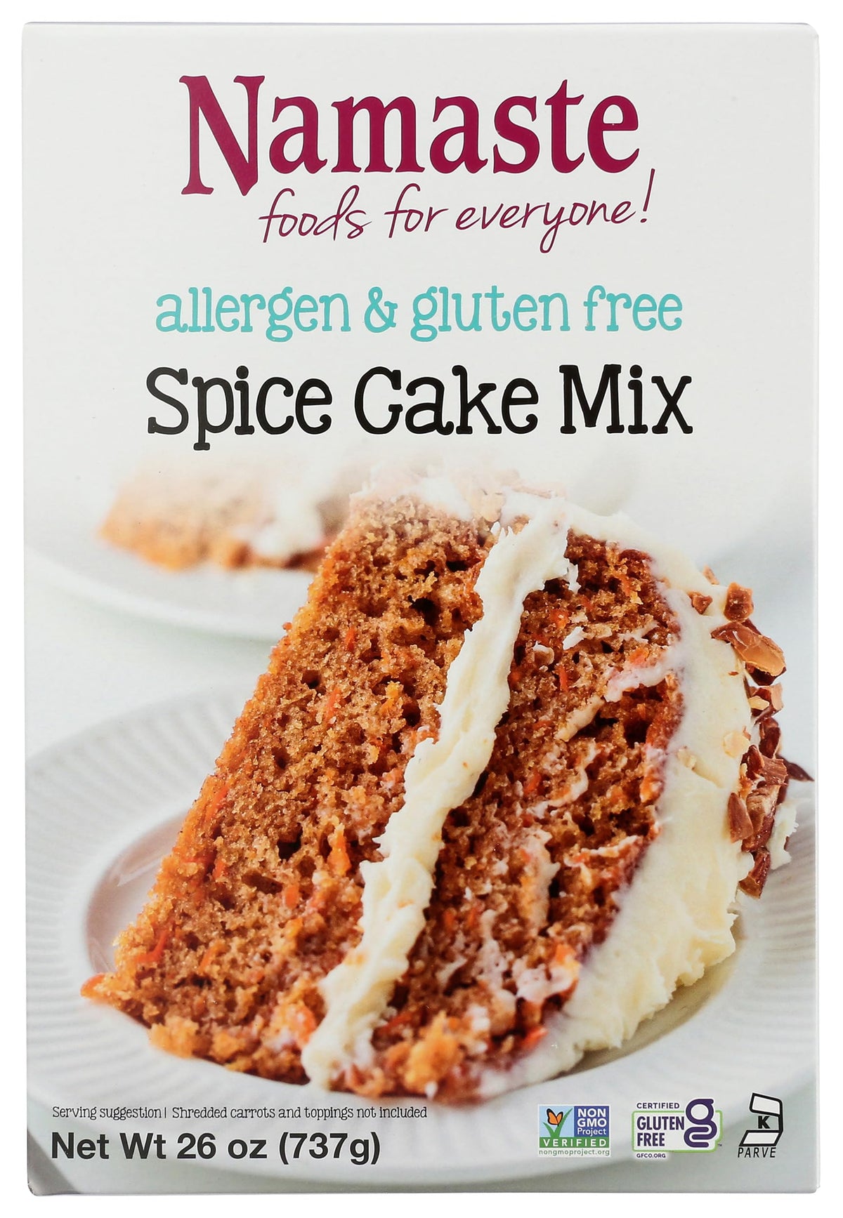Namaste Foods, Gluten Free Spice Cake Mix, Allergen-Free,26 Oz (Pack of 6)