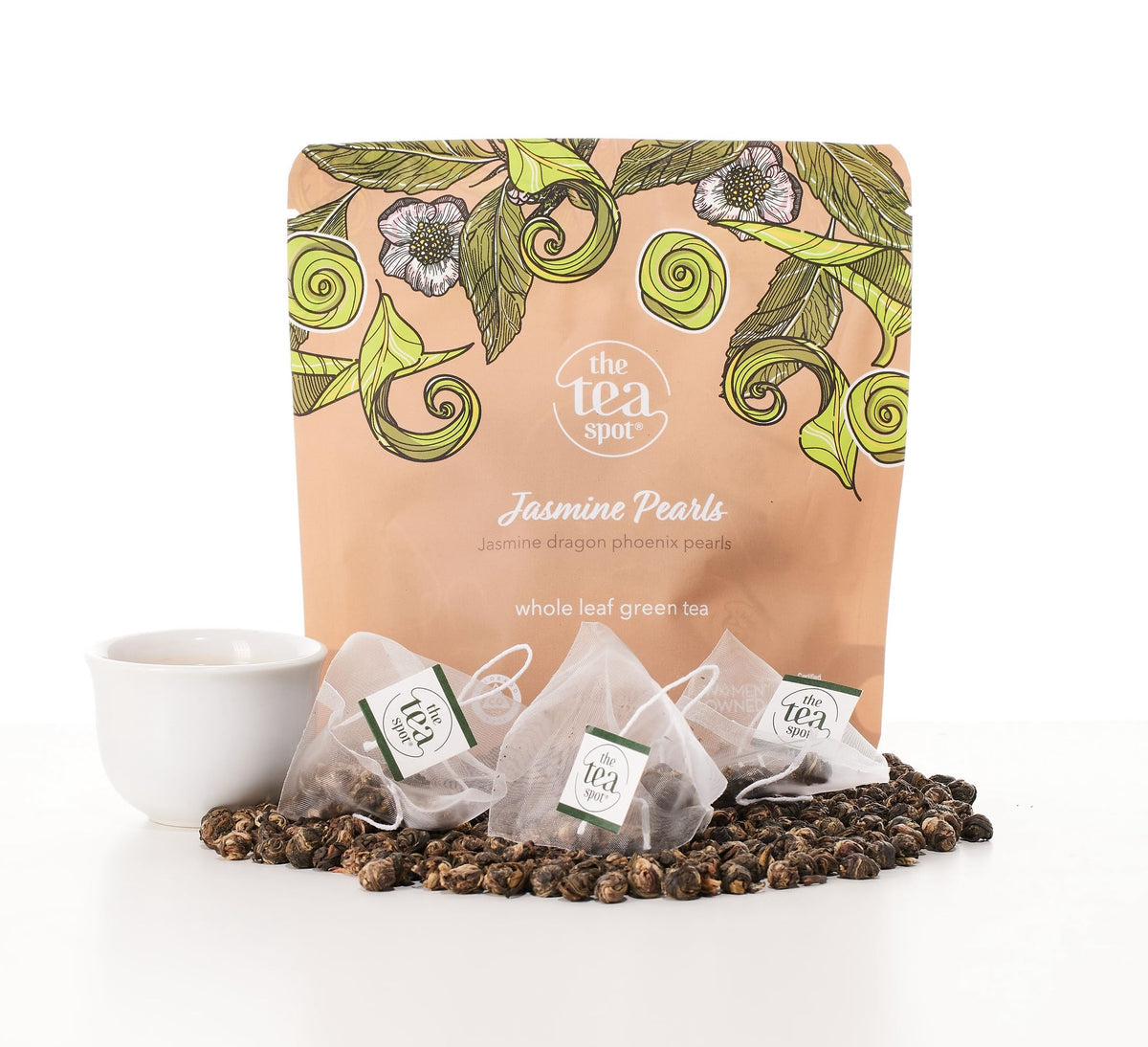 The Tea Spot Organic Keep Fit Green Tea with Yerba Mate and Matcha for Metabolic Support | Blend of Green Tea, Matcha, Yerba Mate, Rooibos, Lemongrass and Lemon Flavor | Caffeine-Free 15 Tea Bags