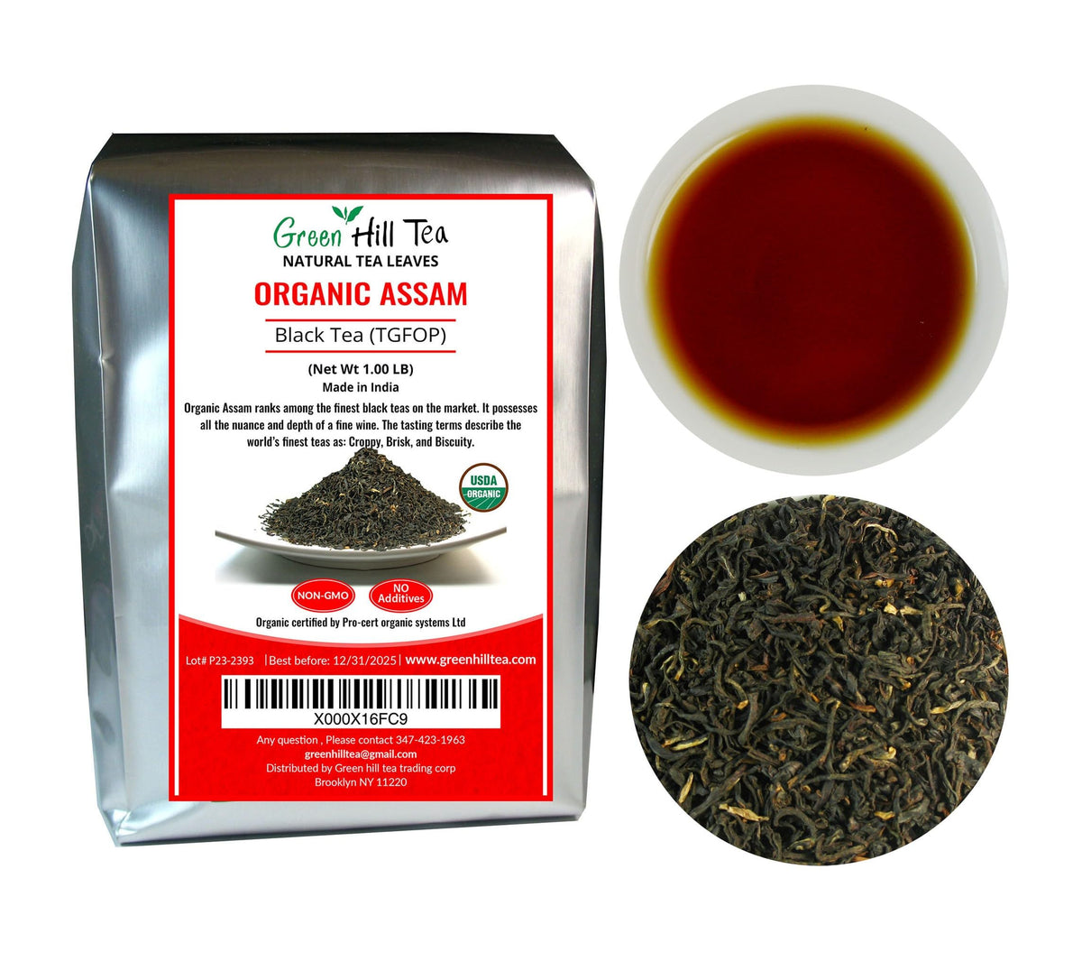 GreenhillTea Aged puerh tea Yunnan Pu-erh – Fermented Loose Leaf Tea, Smooth & Earthy Flavor, Pu-erh tea is an excellent, nutrient-rich choice for brewing kombucha, NO GMO, NO Additives, 100% natural 4 oz