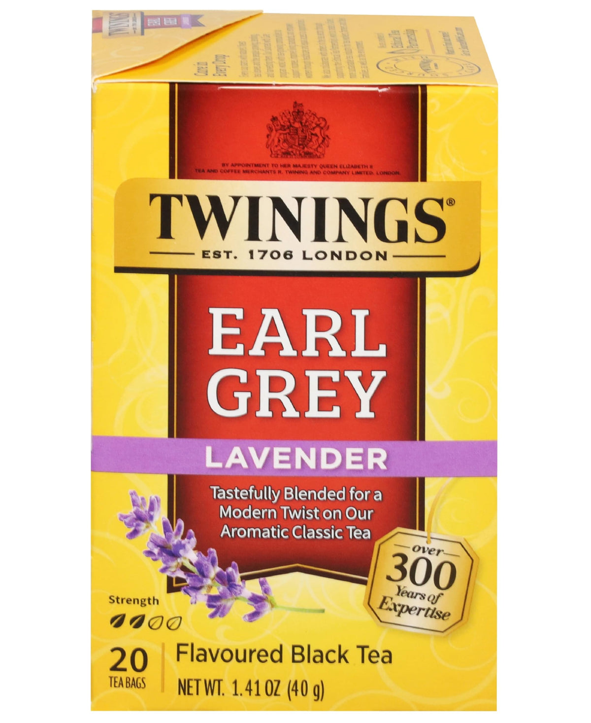 Twinings Blackcurrant Breeze Black Tea Individually Wrapped Bags, 20 Count (Pack of 1), Sweet, Tangy Taste, Caffeinated, Enjoy Hot or Iced, 20 Teabags