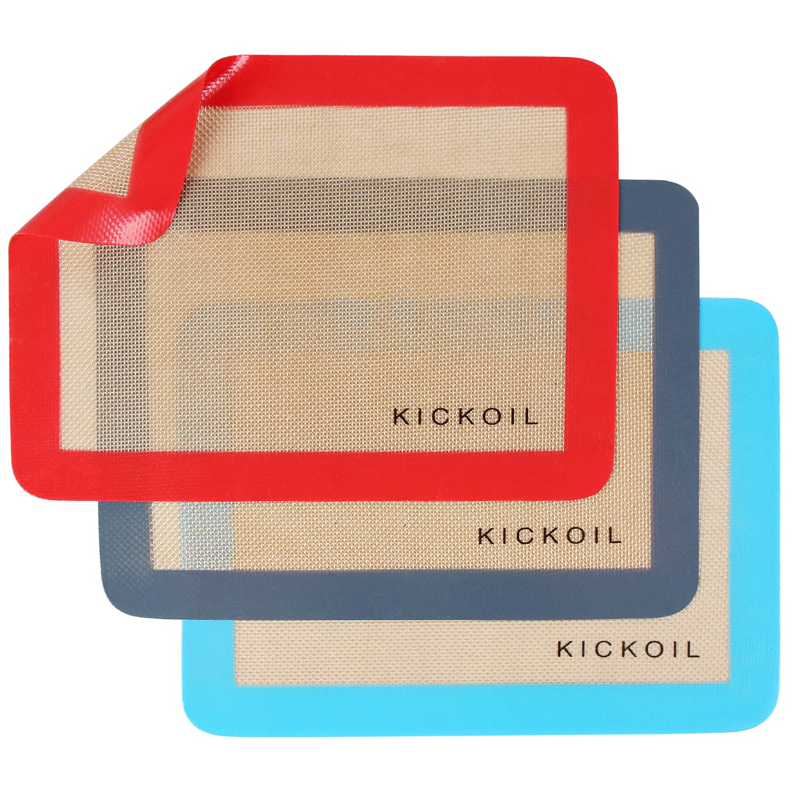 Silicone Baking Mats Set of 3, Non-Stick Reusable BPA-Free Oven Liners