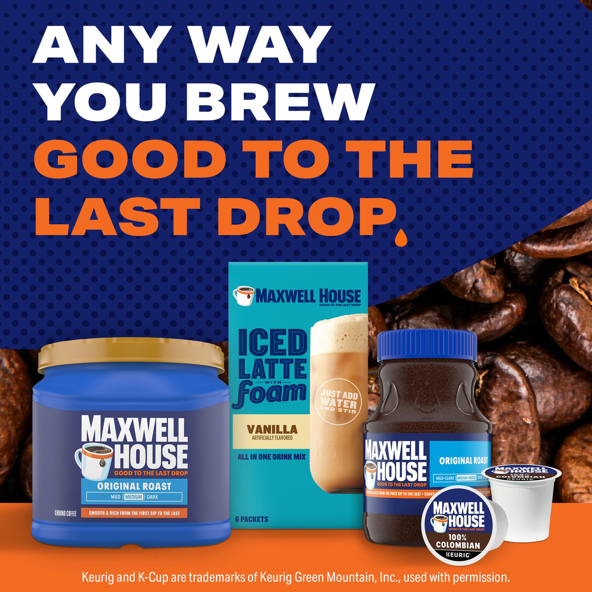 Maxwell House Ground Coffee, Original Roast, 27.5 oz Canister