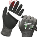 Schwer ProGuard High Level Cut Resistant Work Gloves PR3326 for Extreme Protection，ANSI A9 Cut Gloves with Reinforced Thumb, Non Slip, Breathable, Durable, Touch-screen, Black 1 Pair（M）
