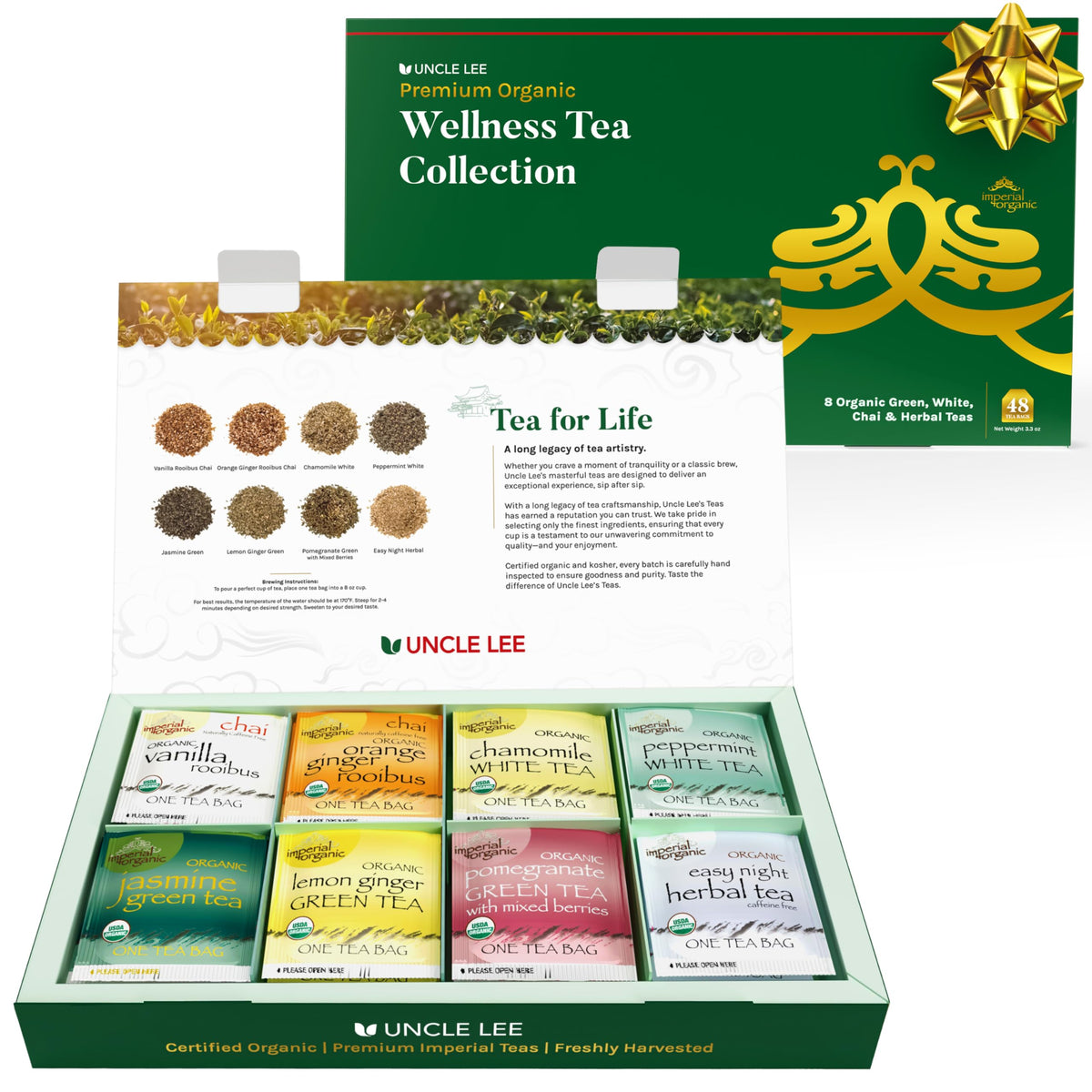 Imperial Organic Tea, Pu-Erh, 18 Tea Bags (Pack of 4)