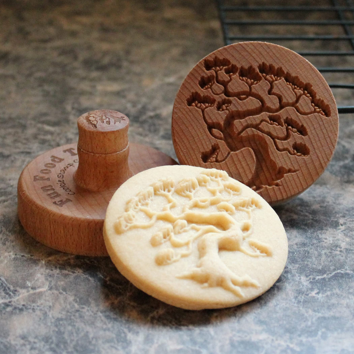 Fun Food Tools, Wood Cookie Stamp, 2.5 Inch (Chartres Cathedral CS-056)