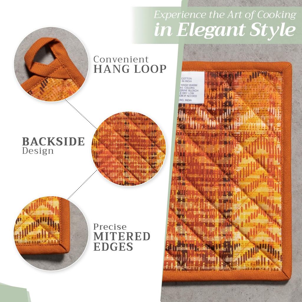 Maison d' Hermine Pot Holders 100% Cotton Potholders (8" x 8", Pack of 1)