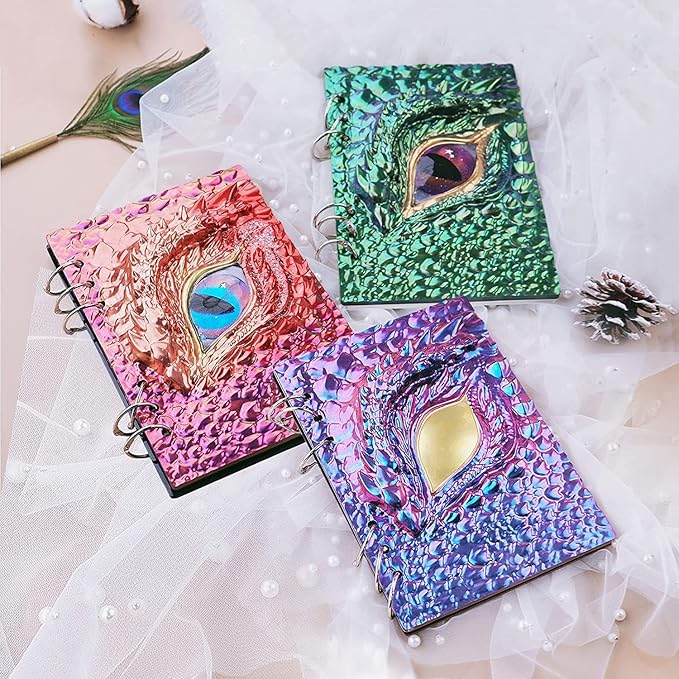 Note Book Cover Resin Molds, 2 Style A5 Note Book Cover, Resin Notebook Molds, Epoxy Resin Molds Silicone Casting with Book Rings for Notebook Epoxy Resin DIY