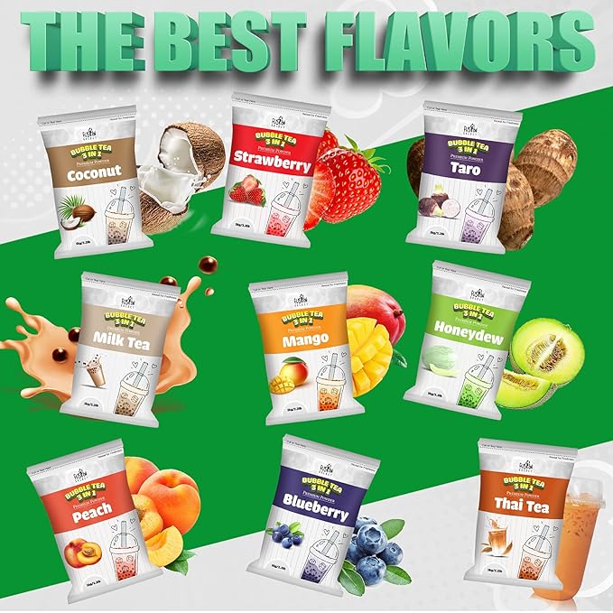 Fusion Select 2.2lb Taro Milk Tea Powder - Instant 3-in-1 Drink Mix with Cream & Sugar for Hot or Cold Blends or Frappes