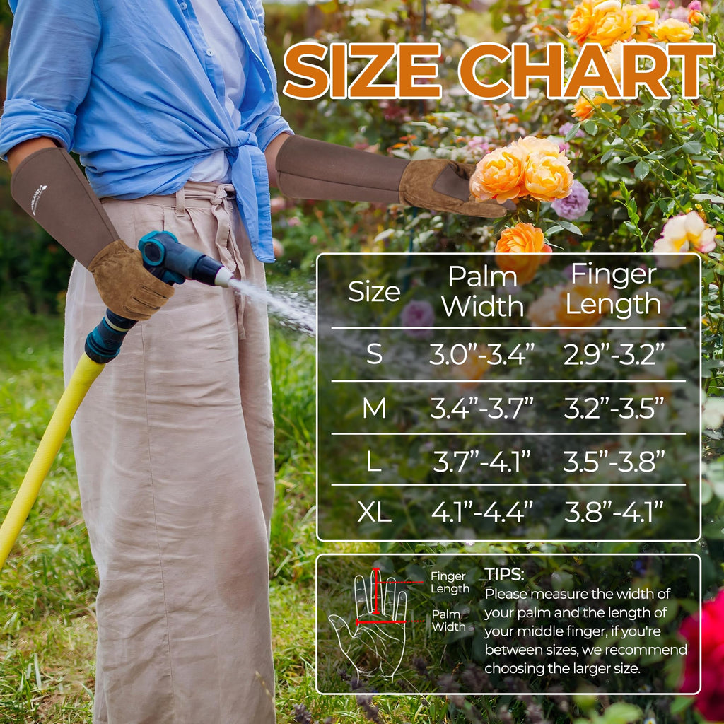 HANDLANDY Rose Pruning Gloves for Men Women, Thorn Proof Gardening Gloves