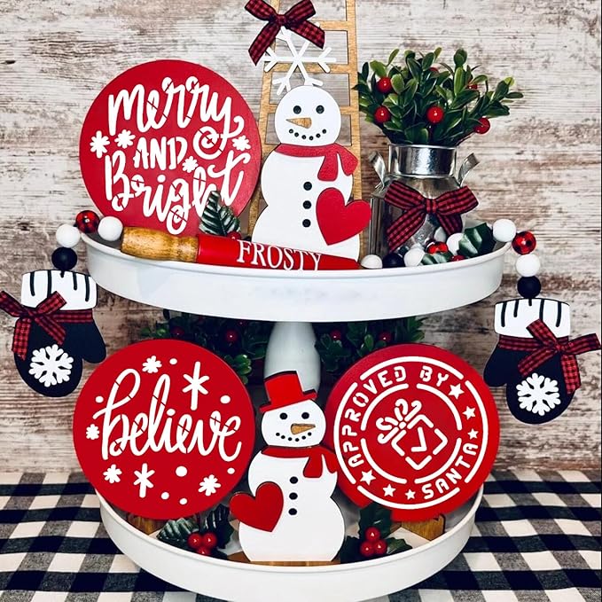 Christmas Stencils for Crafts Reusable 3" Small Holiday Stencils