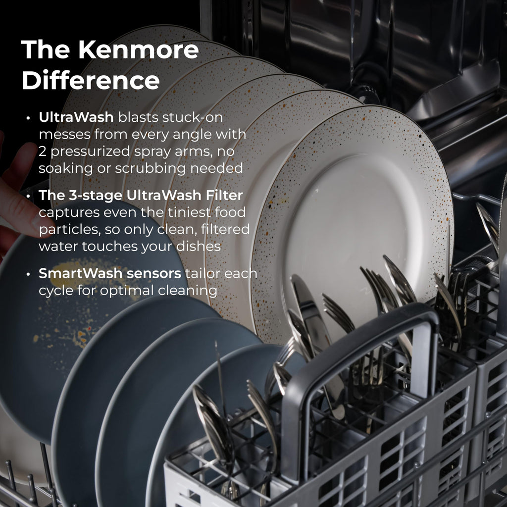 Kenmore 24" Built-In Dishwasher - Black