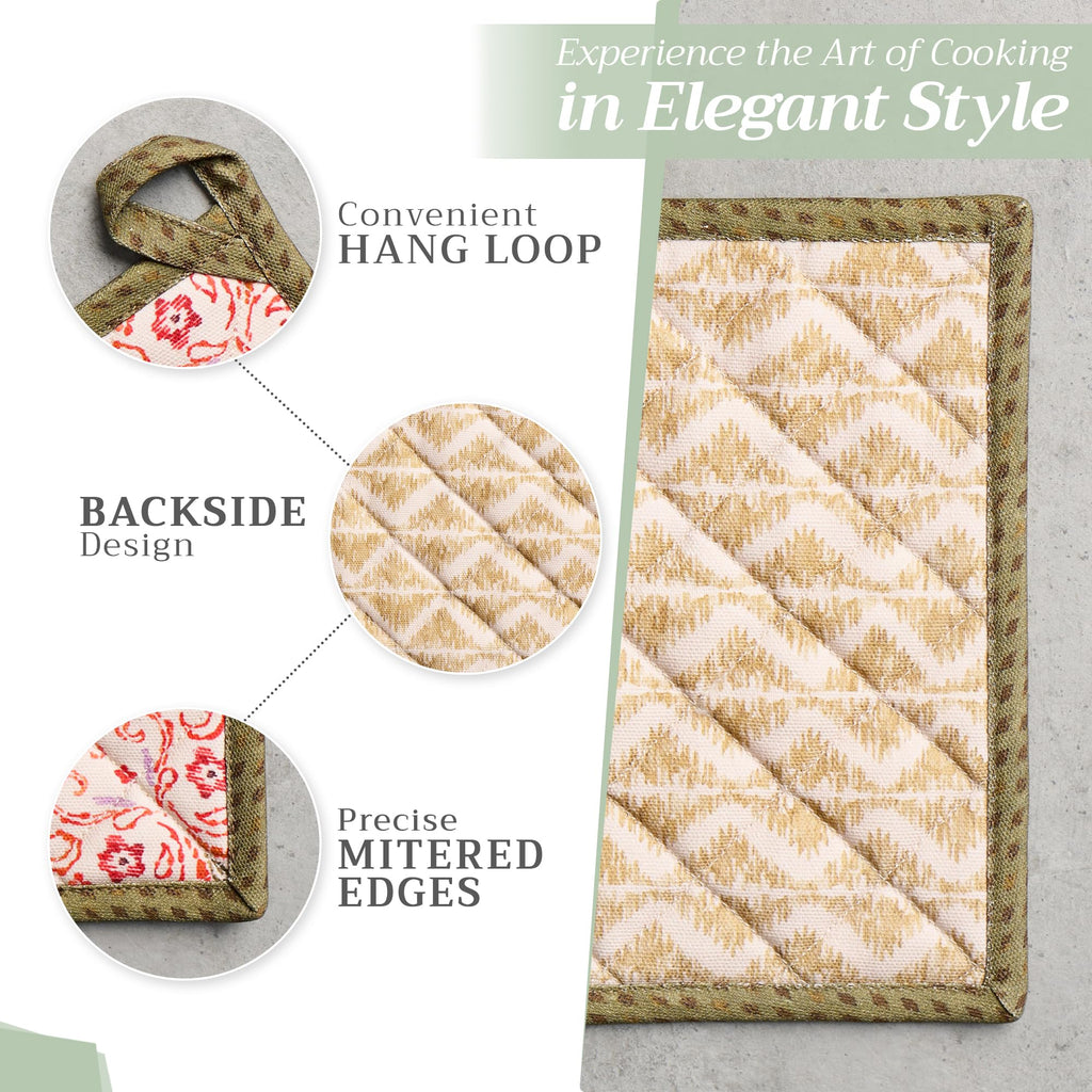 Maison d' Hermine Pot Holders 100% Cotton Potholders (8" x 8", Pack of 2)