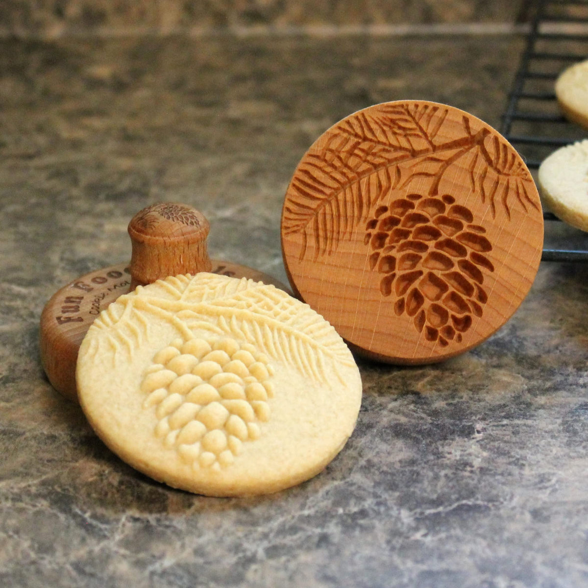Fun Food Tools, Wood Cookie Stamp, 2.5 Inch (Chartres Cathedral CS-056)