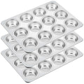 Homikit Stainless Steel Muffin Pans 12-Cup, 3 Pack Cupcake Pan Set Nonstick