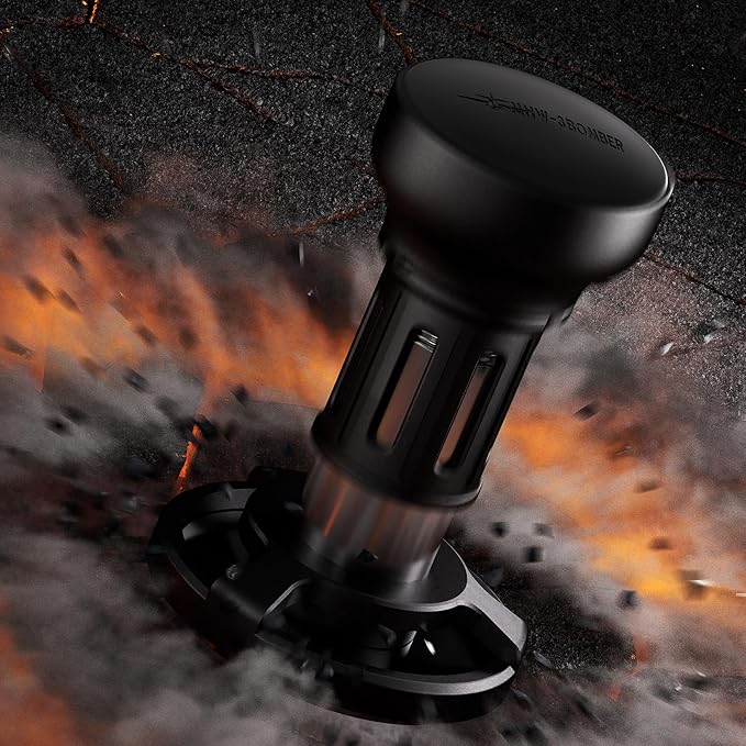 MHW-3BOMBER Espresso Tamper, 58mm-Spring-Loaded Coffee Tamper with Sound Feedback, Barista 58mm Tamper for Breville, Tamper for Espresso Machine, Flat Base YU Series, T6162F-OS